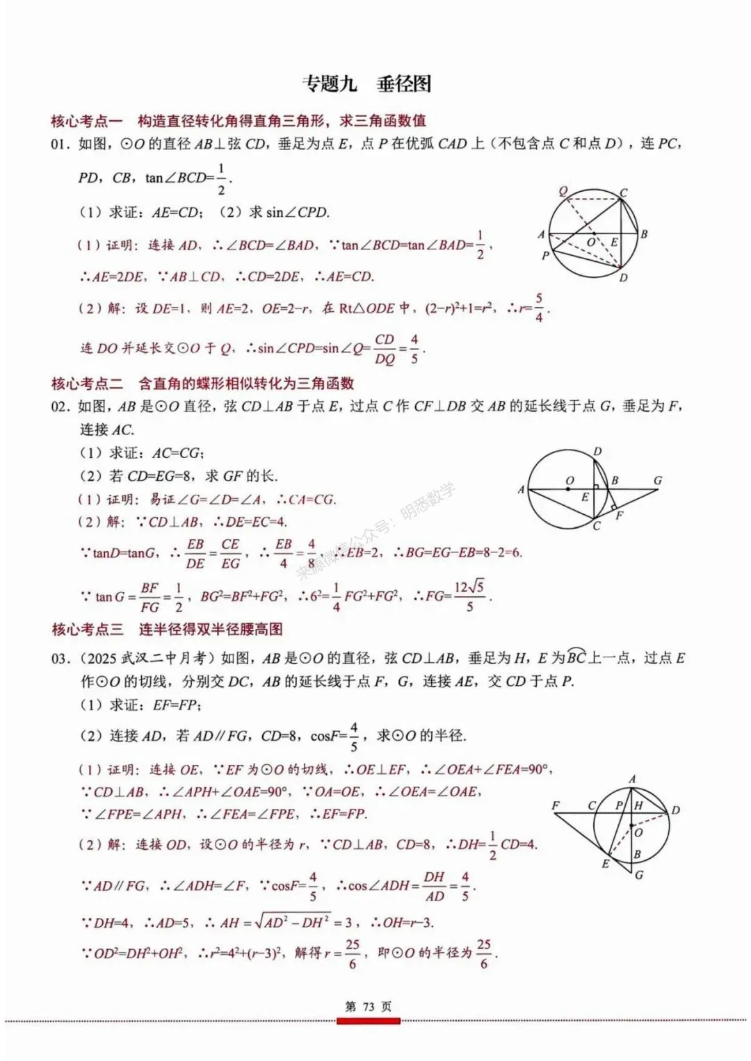 2026年中考数学核心考点(190个专题)|分题型+分层 第85张
