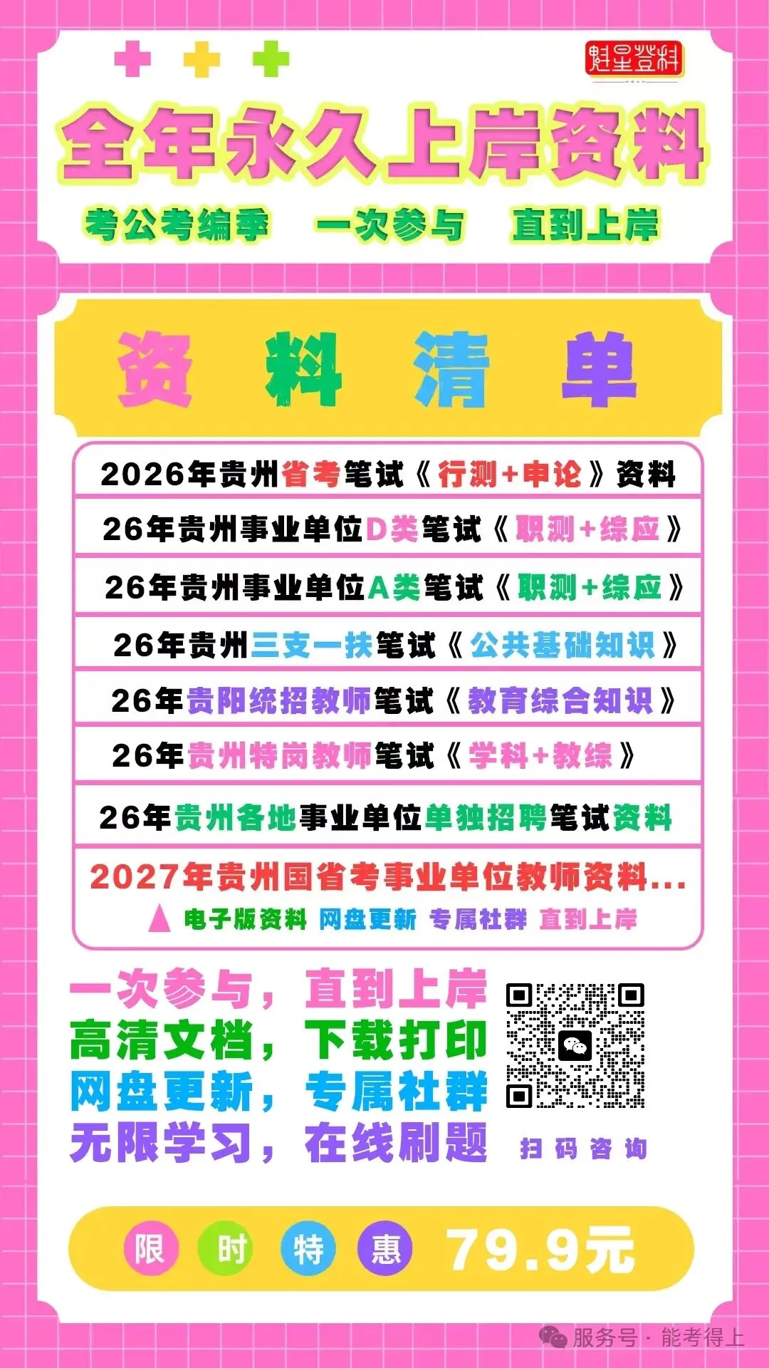 领取:贵州教师/省考/事业单位|历年真题+考点习题+模拟卷+在线刷题!直到上岸! 第2张