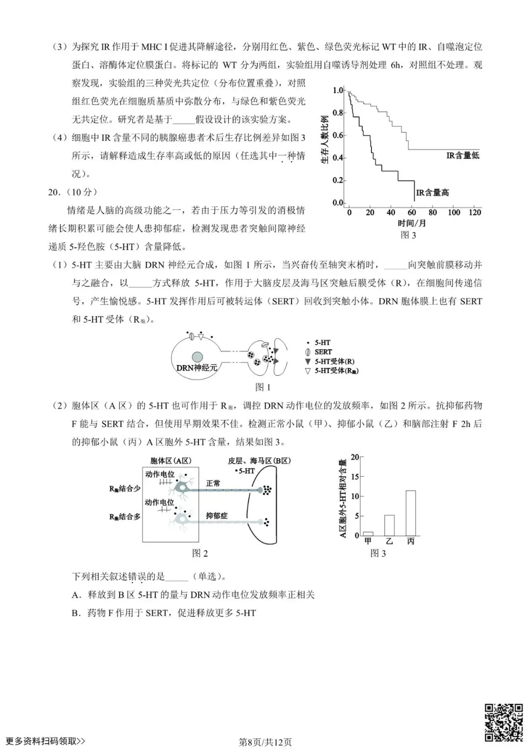 2025北京西城高三一模生物试卷(含答案) 第8张