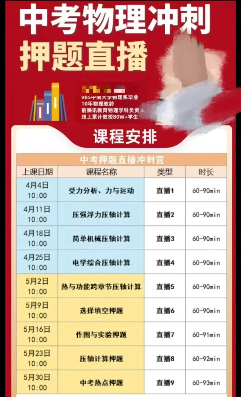 2026罗振凌物理中考冲刺 第3张