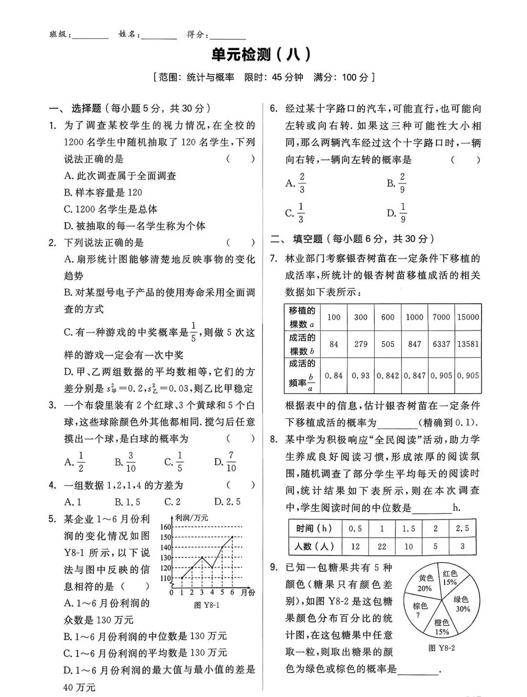 2026中考数学单元测试卷#中考数学复习攻略 #中考数学单元测试 #综合测评查漏补缺 第16张