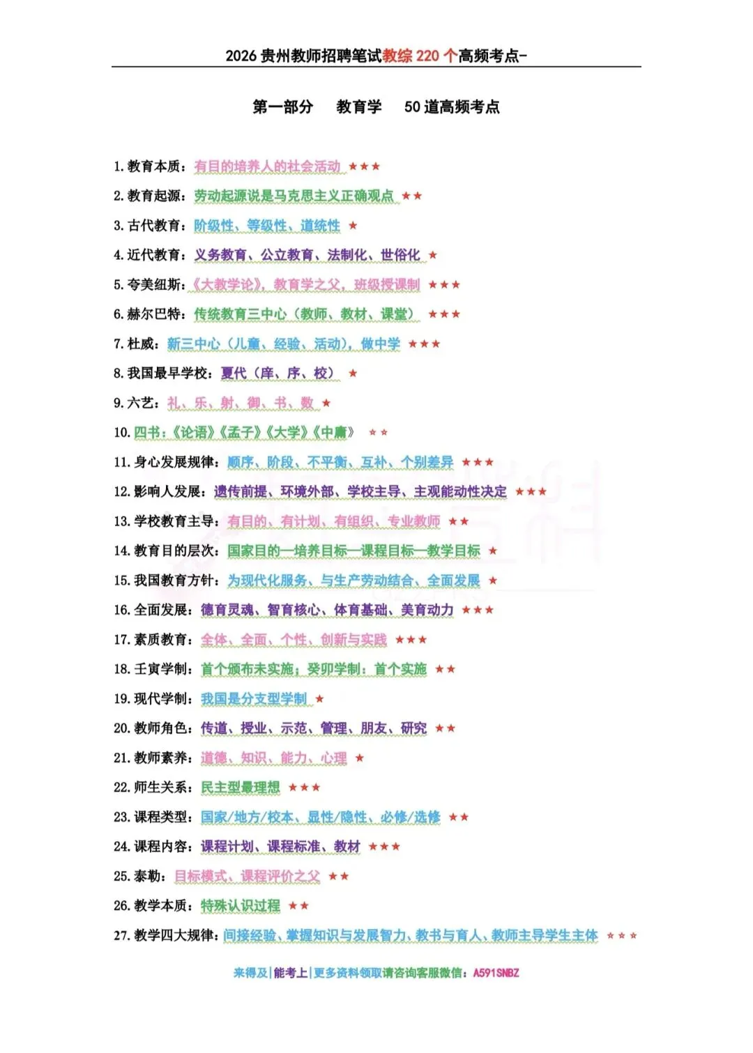 领取! 26-贵阳《教综》五年真题+十套全真模拟卷+教育时政+高分写作! 第10张