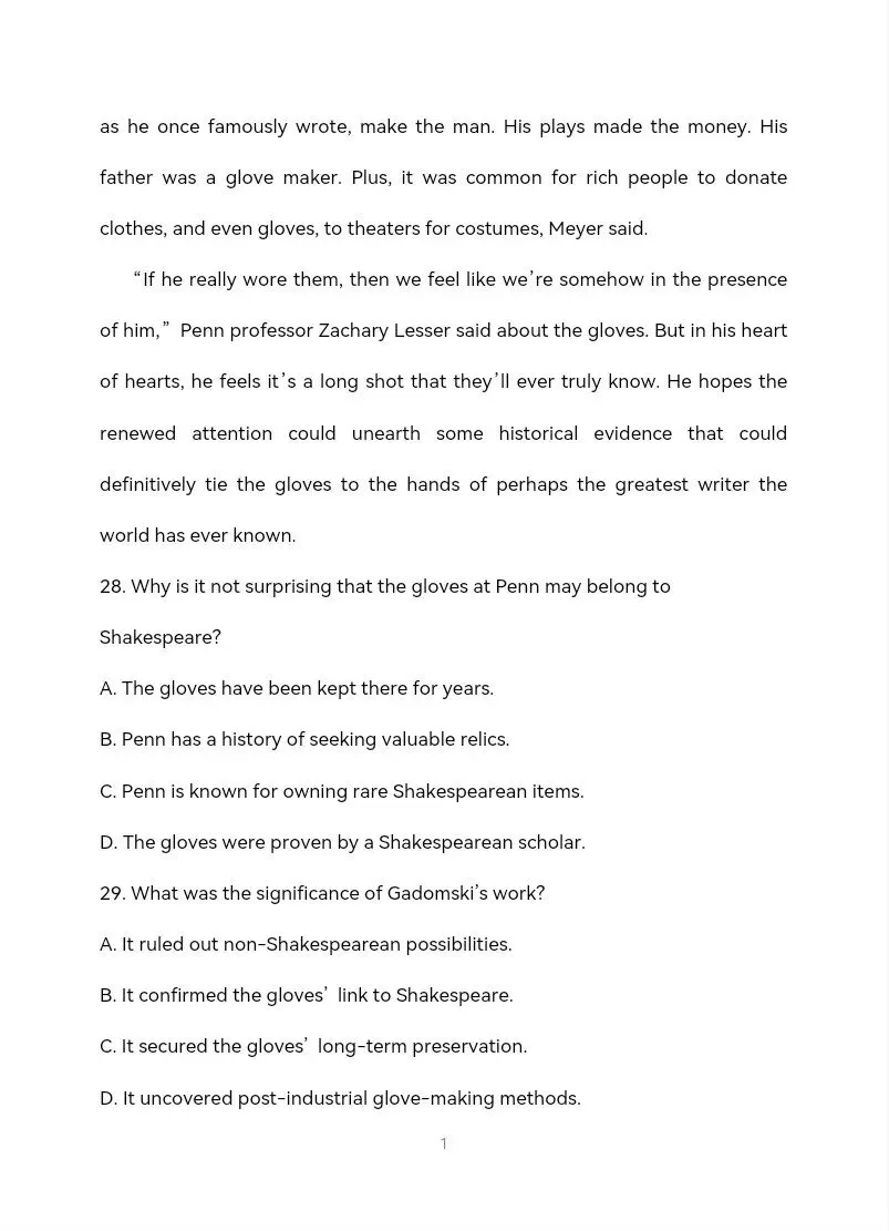 四川省绵阳中学2026届高三第二次模拟考试英语试题(经严格校订) 第10张