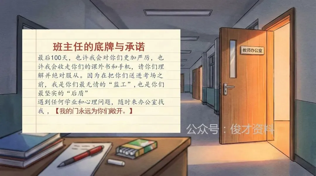 初三中考百日冲刺誓师班会ppt:最后一百天,黑马还是炮灰?含教案、讲稿 第23张