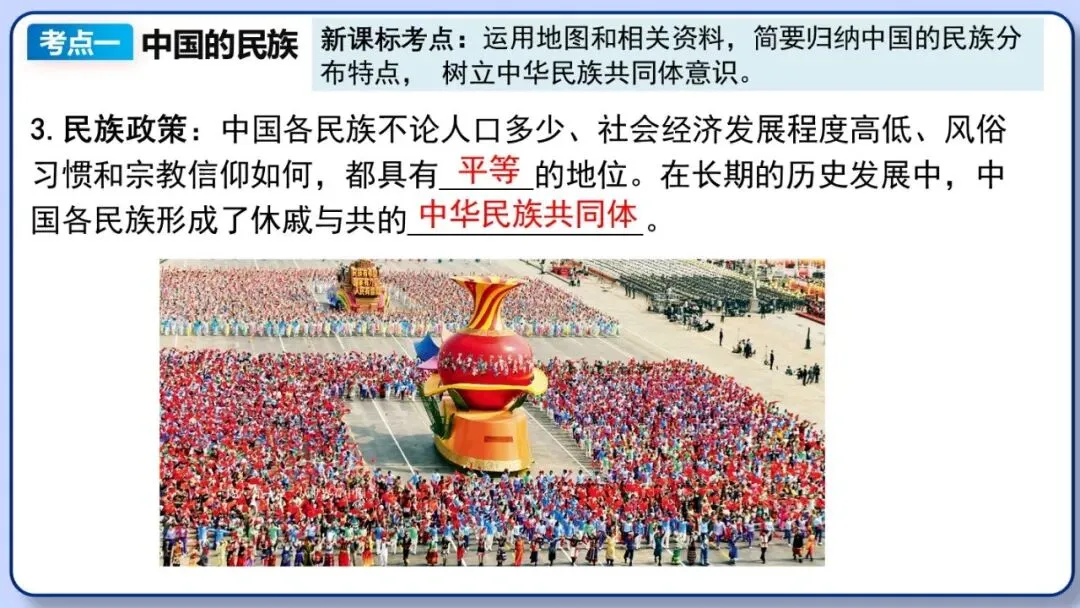 2026年中考地理复习专题十一:中国的疆域与人口 第45张