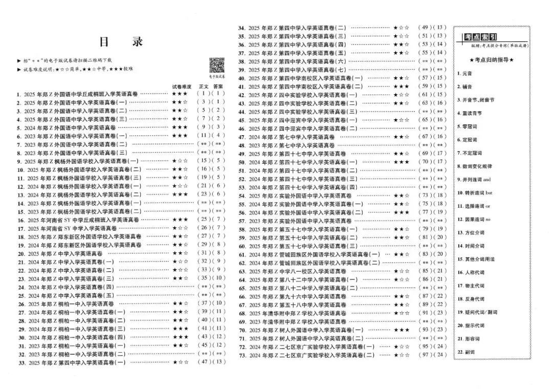 2026小升初《河南重点名校分班真题卷》语数英(河南专版) 第14张
