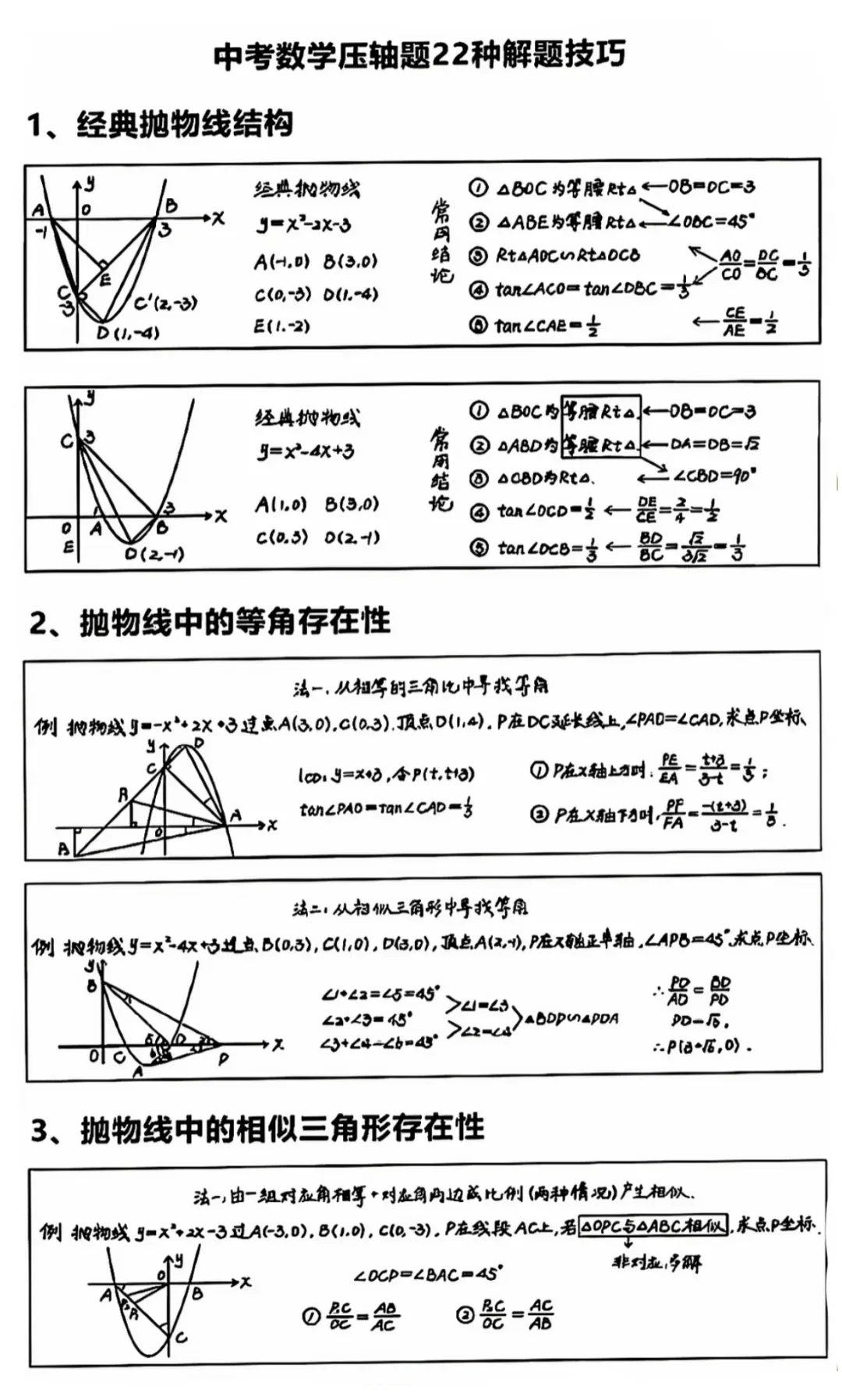 中考数学解题思路与技巧方法总结 第1张
