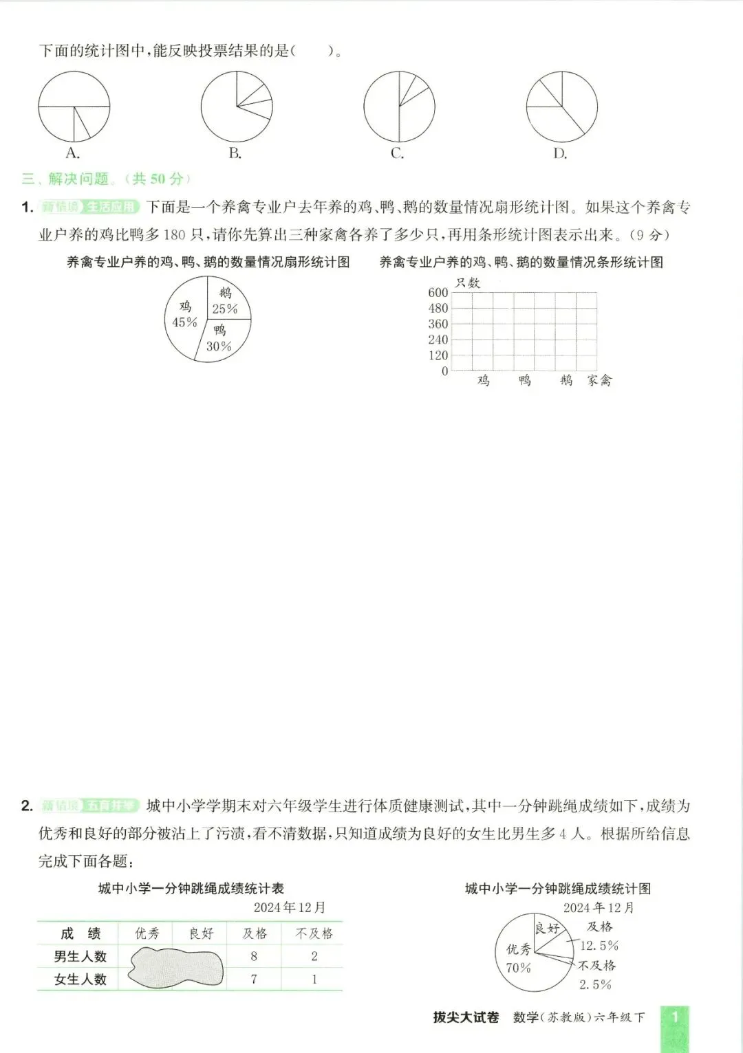 【小学教辅】2026春下册 《拔尖大试卷》语文数学英语123456年级 pdf 第6张