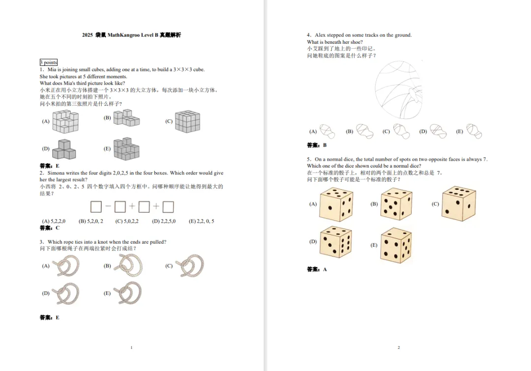 为什么学霸都在刷袋鼠数学竞赛真题?1-12年级免费领取,手慢真的无【近10年解析】 第4张