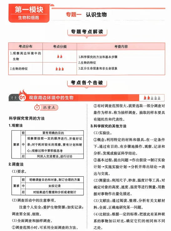 2026中考生物核心考点强化练习,打印一份给孩子吃透了,考试轻松拿下90分! 第5张