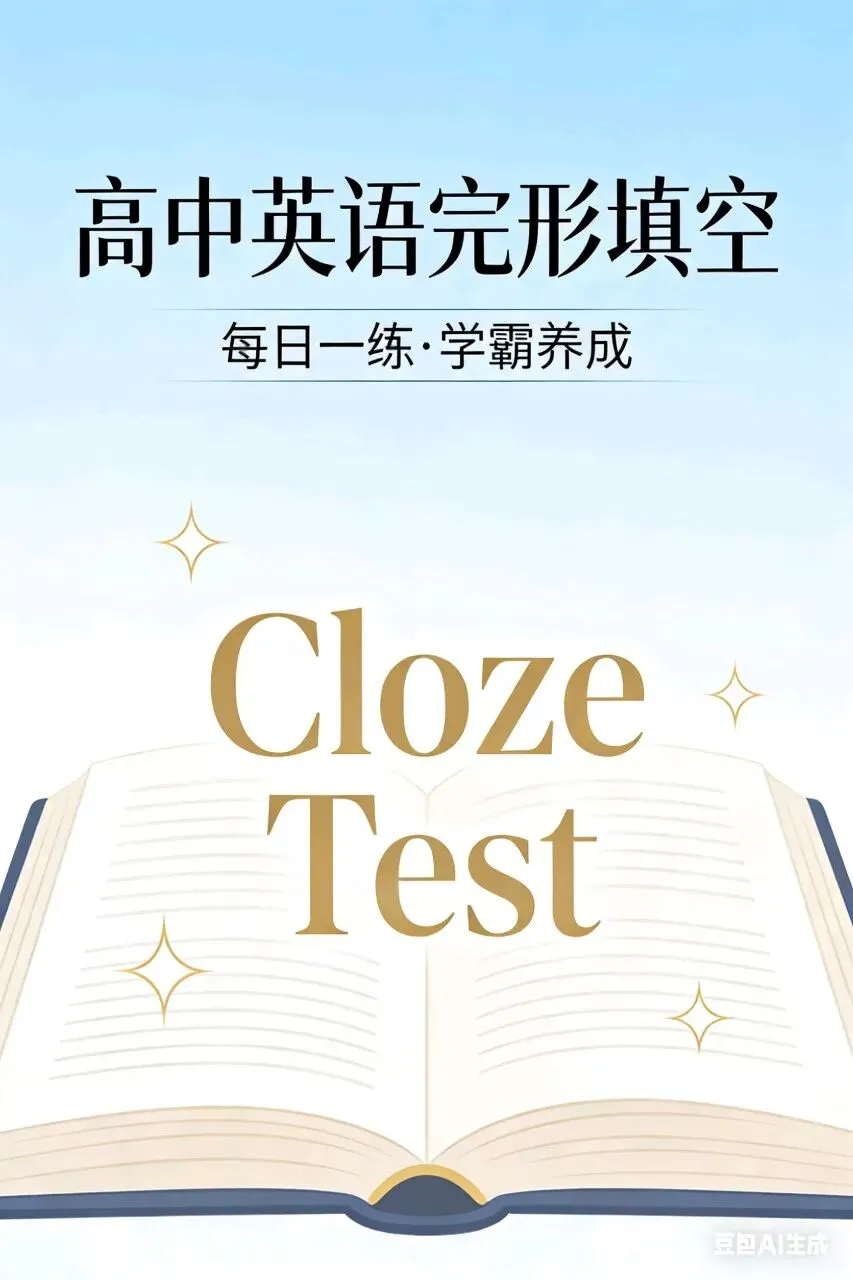 高中英语完形填空高频词速记!4篇真题同源素材,搞定高考核心考点 第1张