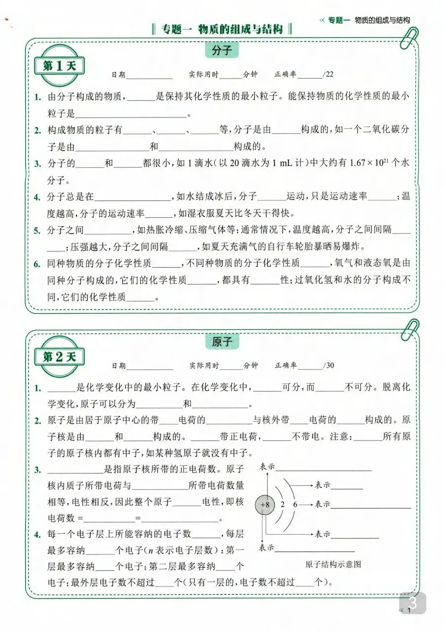 初中化学 中考化学 【中考】睡前默写72天.pdf 第5张 初中化学 中考化学 【中考】睡前默写72天.pdf 第5张