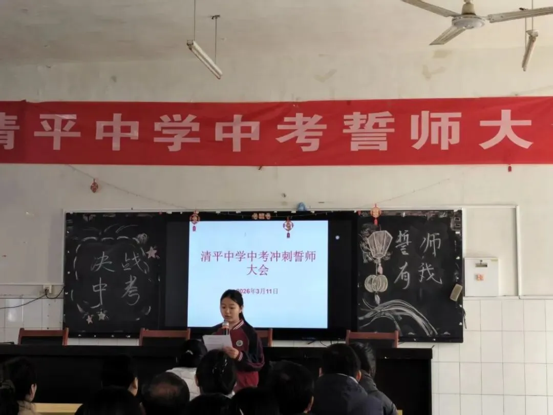 “决战中考,誓师有我”——清平中学2026年中考誓师大会燃情启幕 第9张