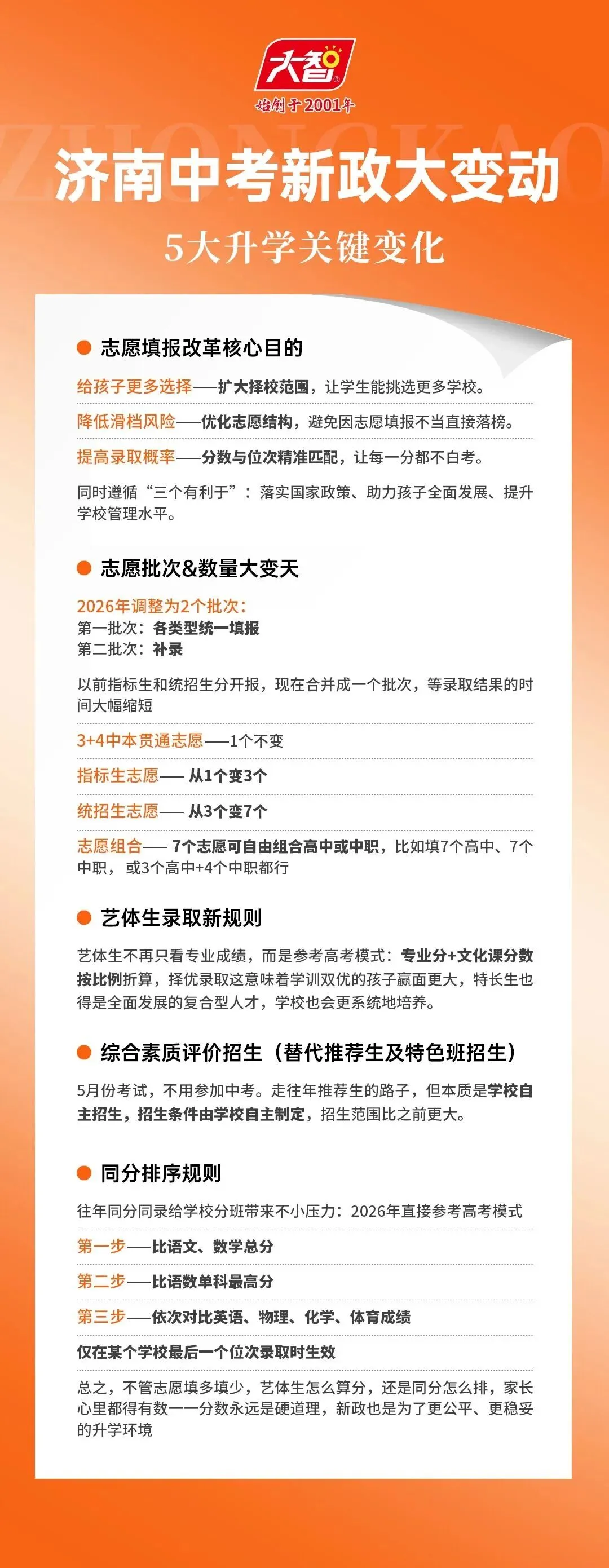 【热点】济南中考新政大变动 第2张