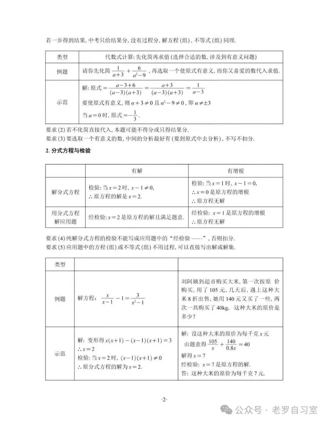 中考数学答题规范,请查收 第2张