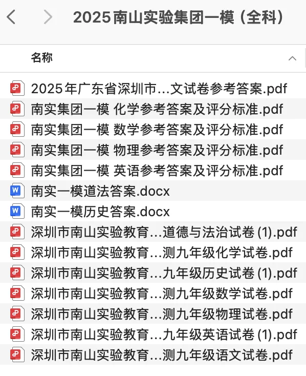 【备战26中考】2025年深圳中考一模全科真题合集,免费领取! 第6张 【备战26中考】2025年深圳中考一模全科真题合集,免费领取! 第6张