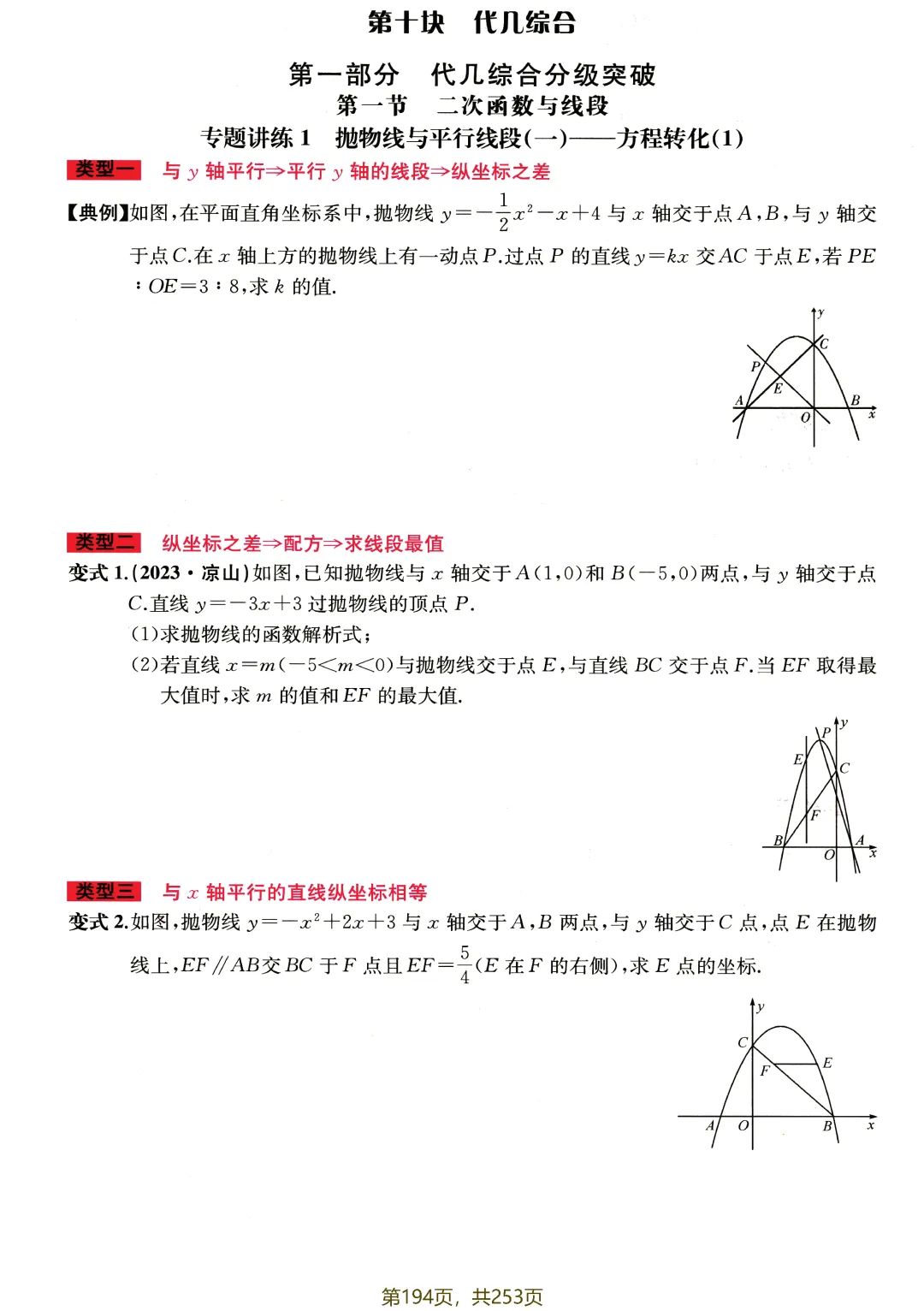 中考专题讲练——代几综合分级突破 第4张