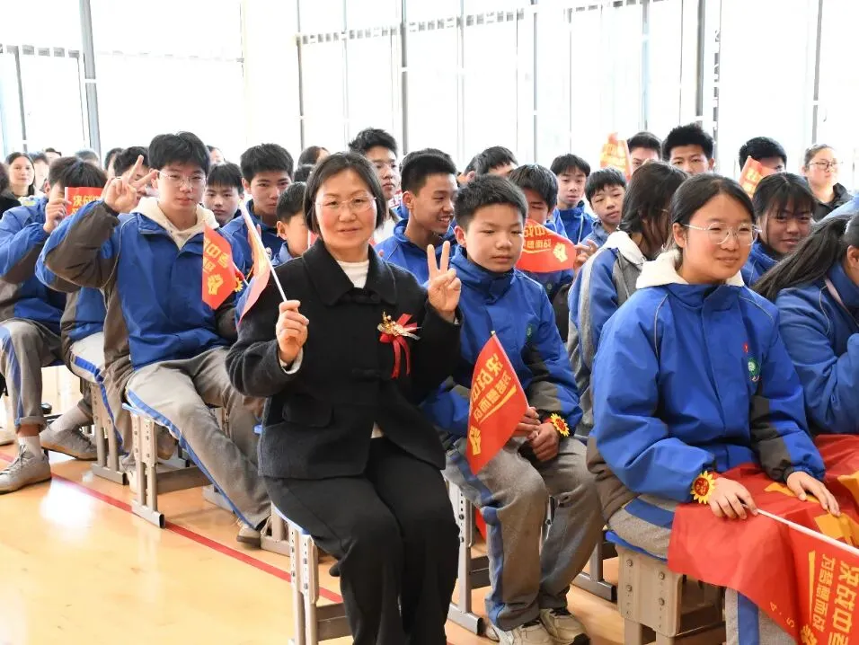 扬鞭奋进正当时,赢在中考最少年——东乡七中九年级百日誓师大会 第62张