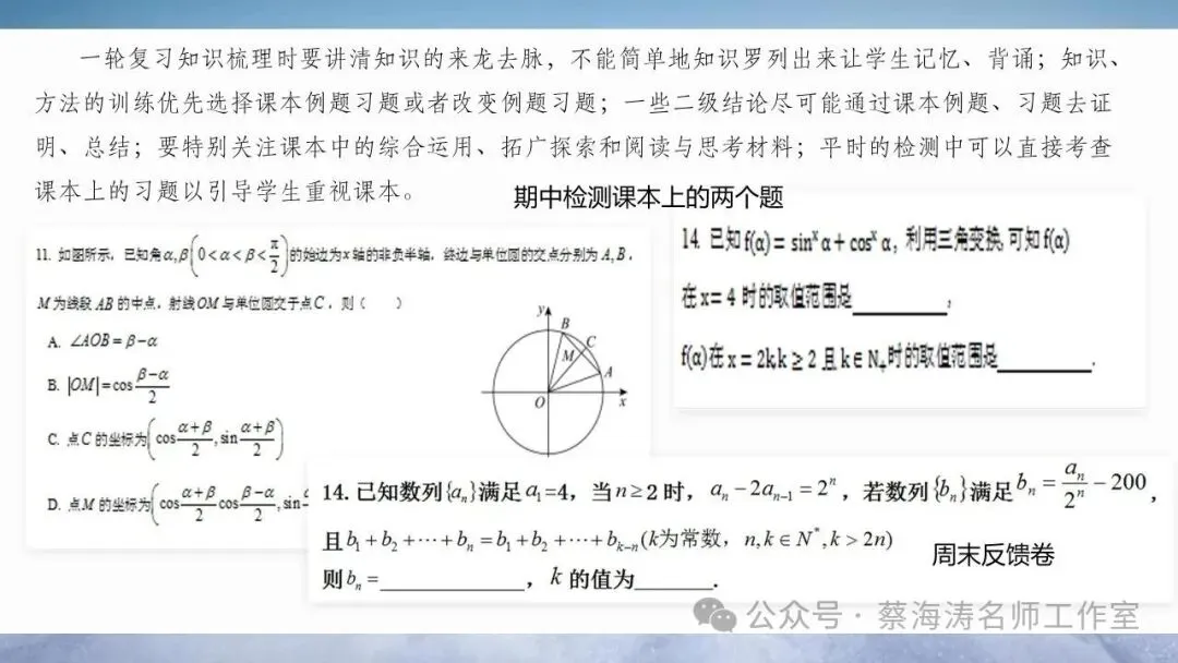 2026届高三数学复习策略:课本真题思维 第13张