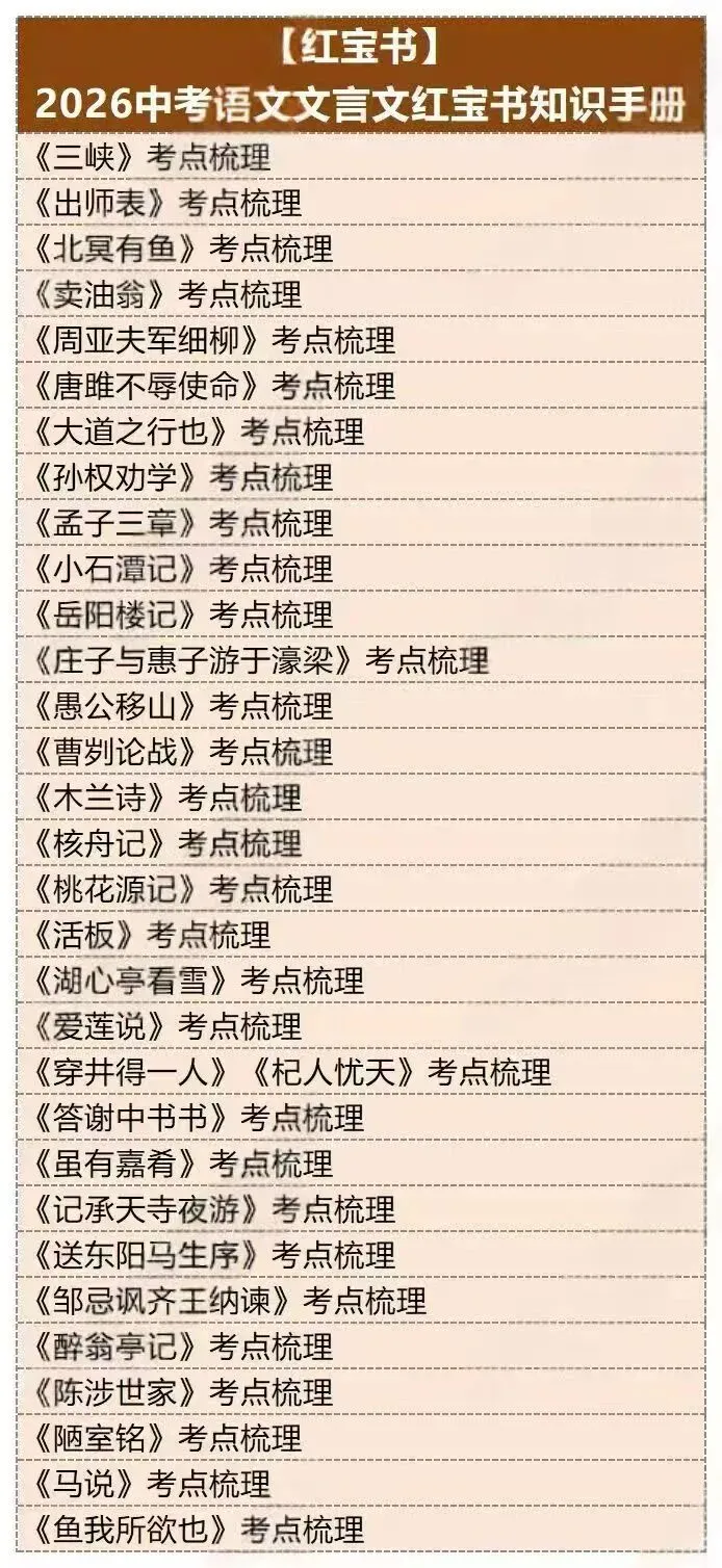 2026中考语‮文文‬言文干‮大货‬全 第3张