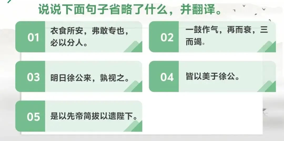 中考文言文群文复习课 第17张