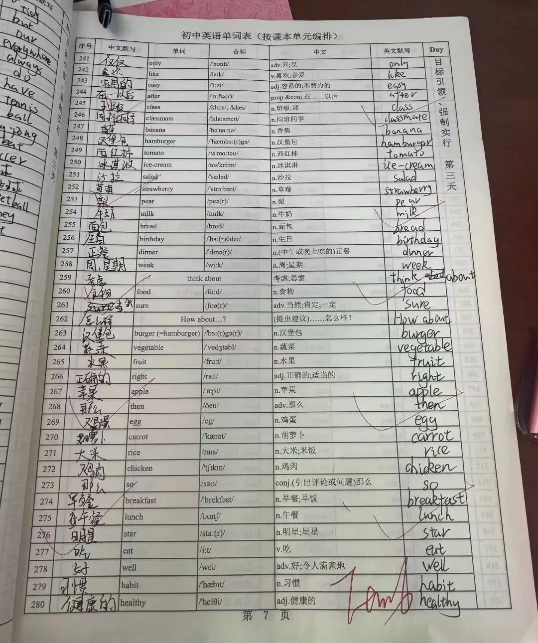 初三中考复习之单词自测 第2张