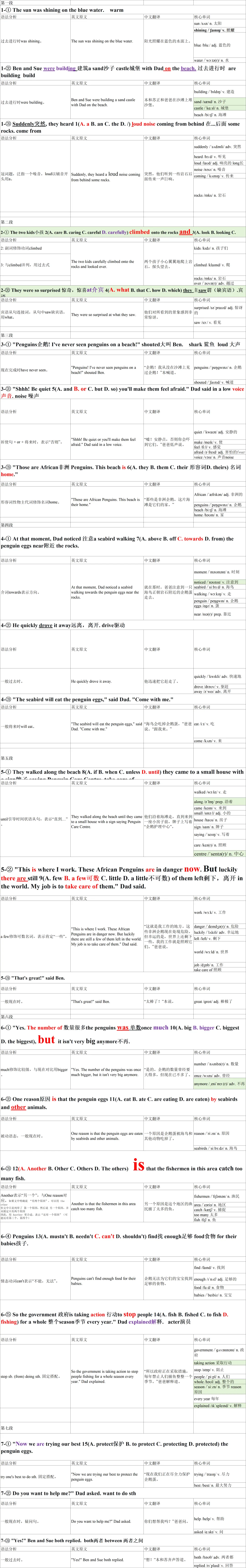 中考语法真题||2025-2024年详细复习 第2张