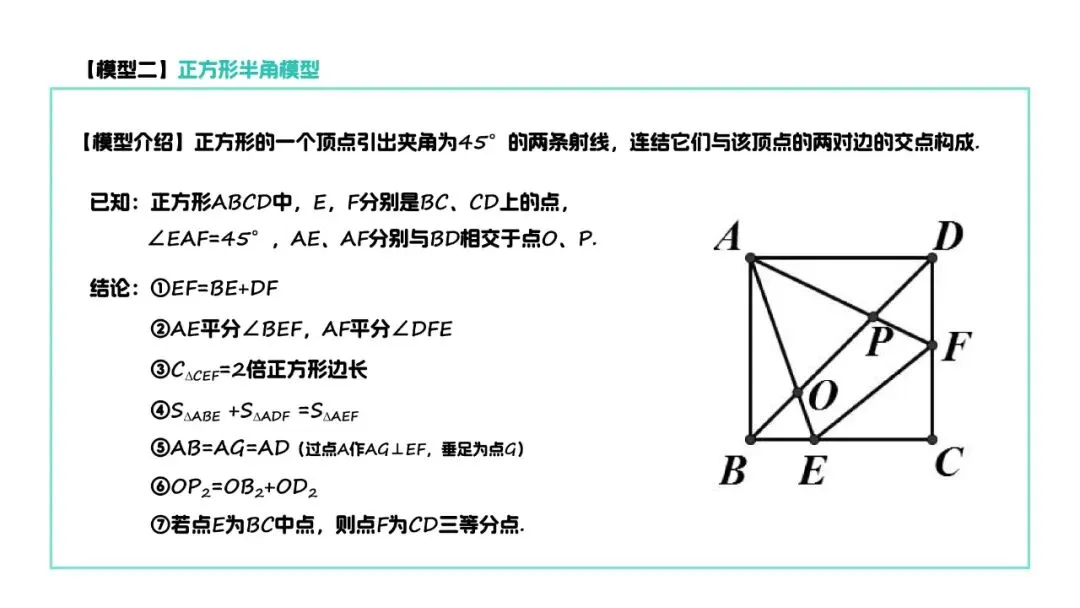 【中考数学】初中数学平行四边形中考模型汇总 第5张