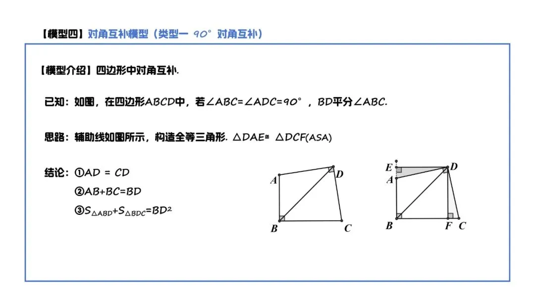 【中考数学】初中数学平行四边形中考模型汇总 第7张