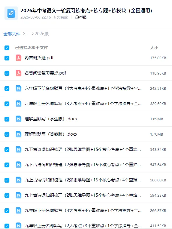 2026中考语文《一轮复习课件+讲义+练习》全国通用,电子版可下载可打印 第19张