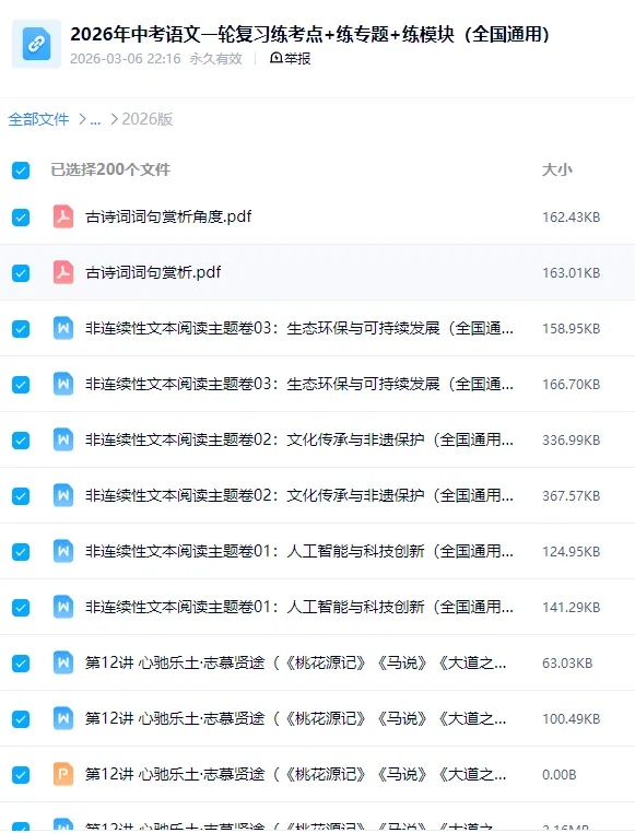 2026中考语文《一轮复习课件+讲义+练习》全国通用,电子版可下载可打印 第21张