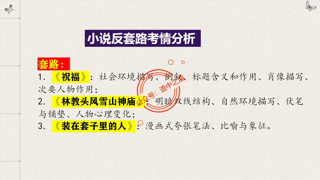 【对标真题】【小说反套路题型】全解析(考情分析+答题规律+演示+五大创新题型)(210页) 第25张