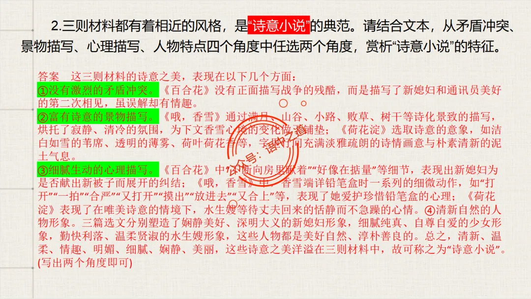 【对标真题】【小说反套路题型】全解析(考情分析+答题规律+演示+五大创新题型)(210页) 第91张