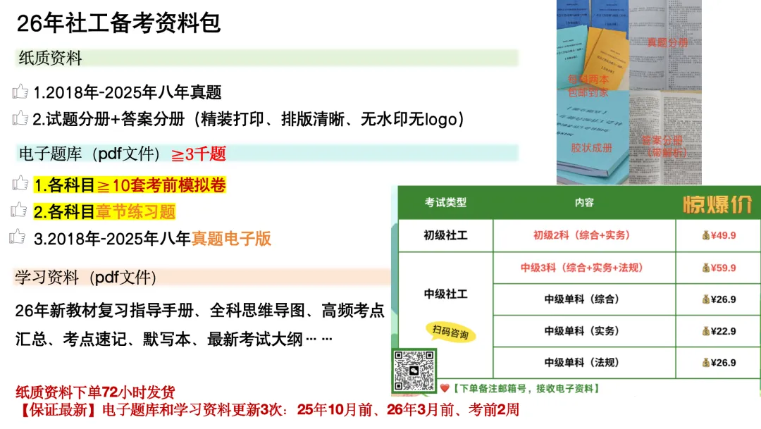 题库|26年社工考试备考4千+题:新大纲章节练习、模拟卷、历年真题等…… 第2张