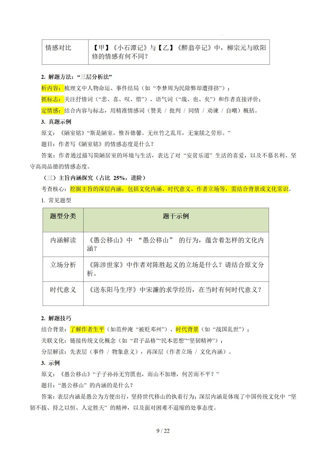 2026年中考语文复习文言文阅读第3讲《 内容理解・主旨提炼》讲练测 第68张