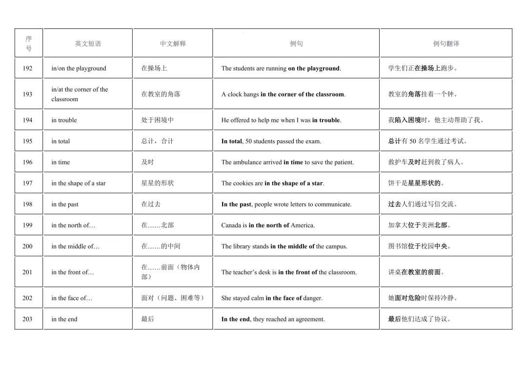 2026年中考英语重点短语复习背诵计划表(12天) 第21张