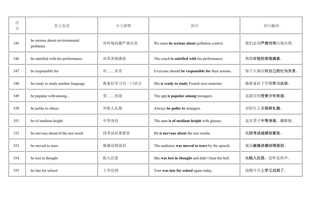2026年中考英语重点短语复习背诵计划表(12天) 第38张