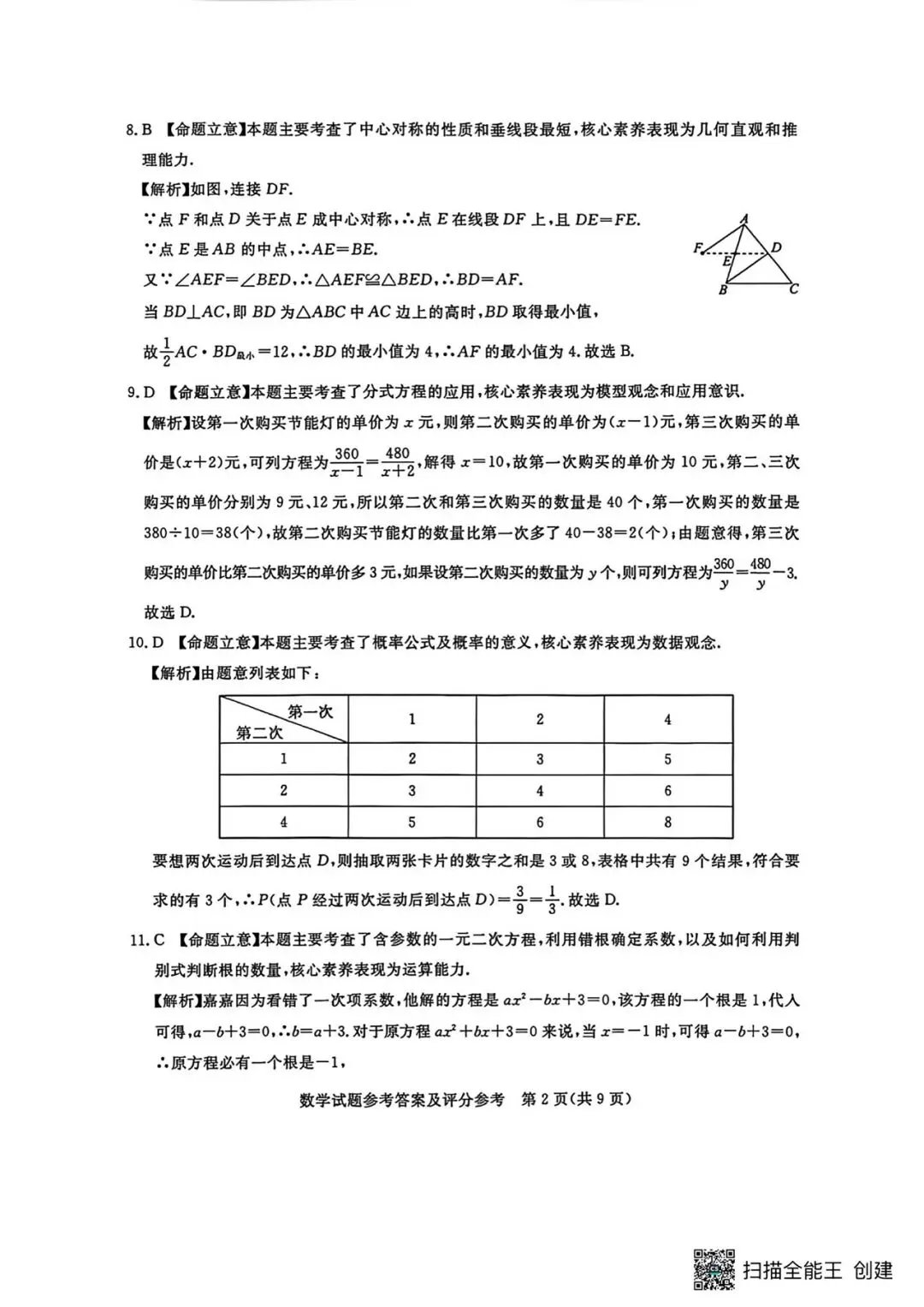 2026年河北省中考数学摸底考试数学试卷含答案(qg) 第10张