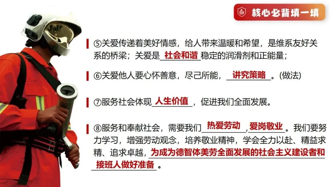 2026春| 中考道法复习八上第三单元《勇担社会责任》(致敬逆行英雄消防员) 第18张