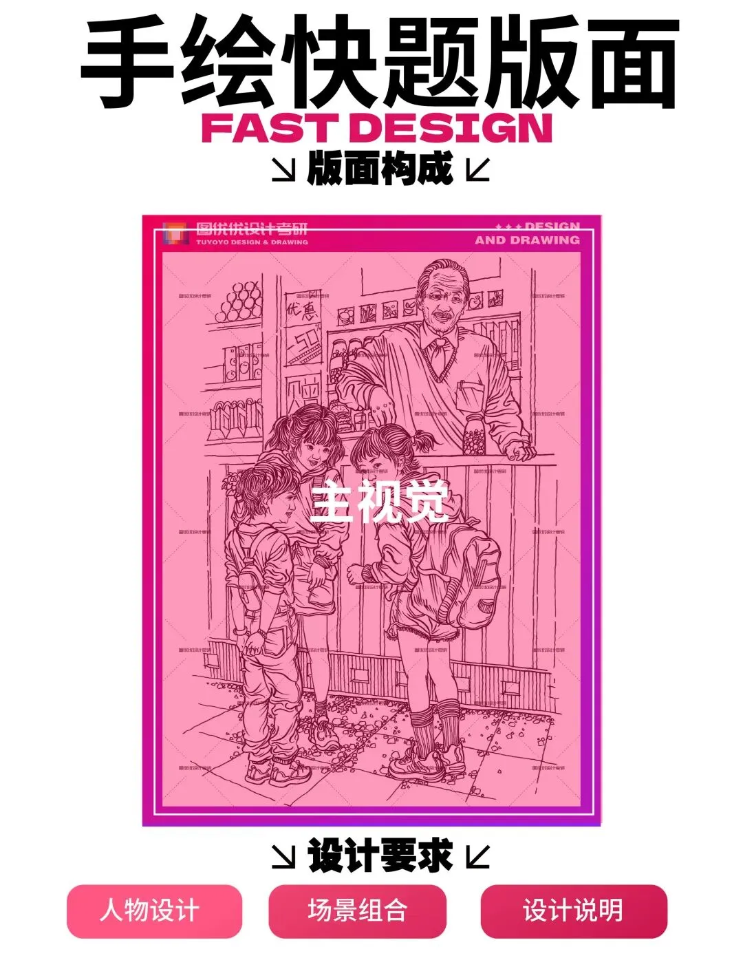 【图优优·真题解析】超详细!2026年河北大学视觉传达手绘真题解析,为你点亮指路明灯,不容错过! 第28张 【图优优·真题解析】超详细!2026年河北大学视觉传达手绘真题解析,为你点亮指路明灯,不容错过! 第28张