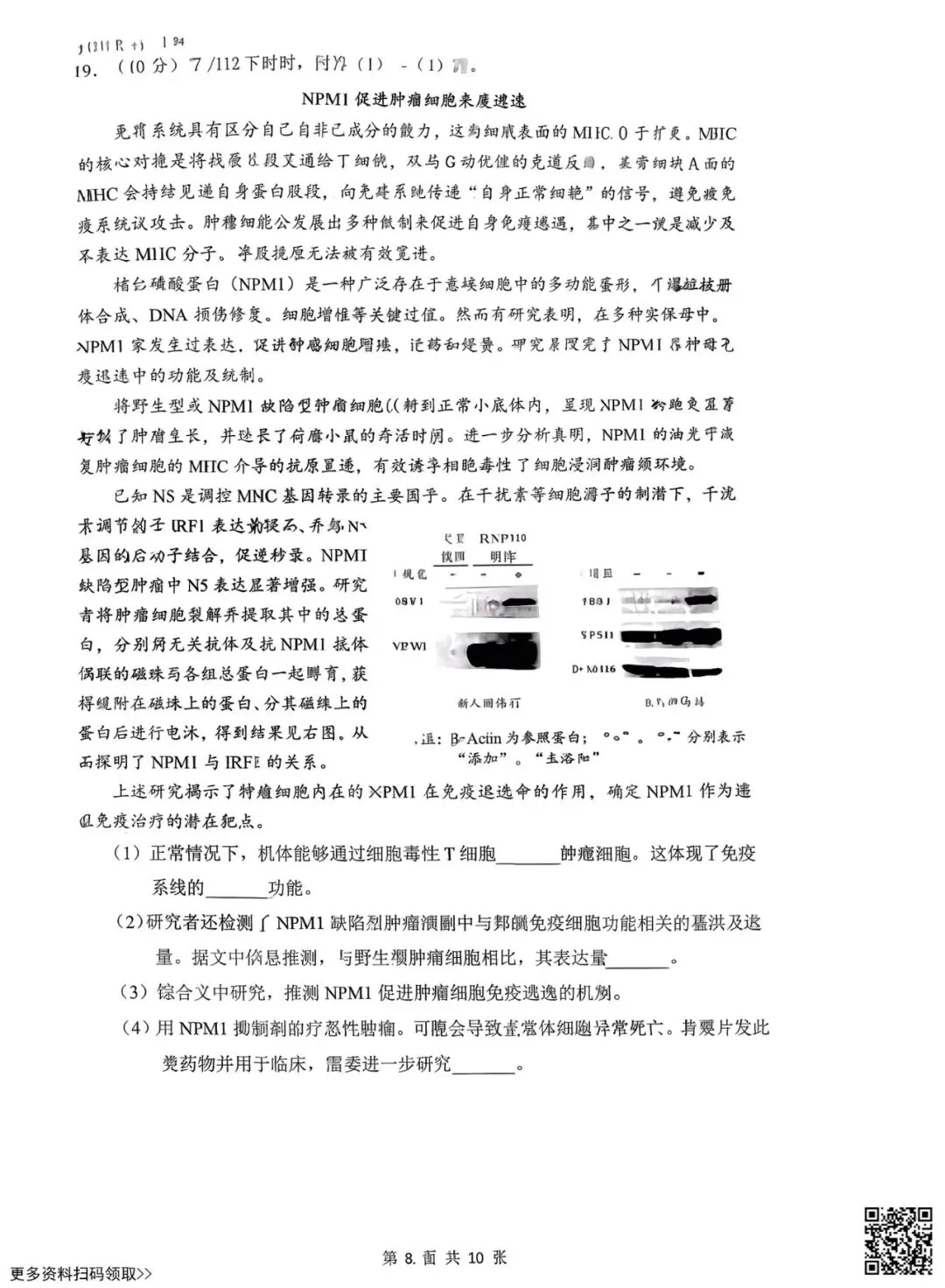 2026北京三十五中高三3月月考生物试卷(含答案) 第8张