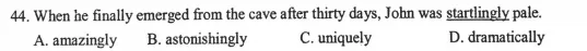 考博英语真题:2005-41-45(词汇) 第26张