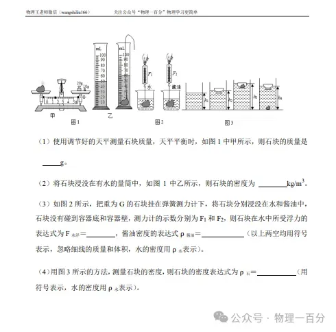 中考物理复习之二轮热点题型精讲课程,题题有讲解(也适合八九年级同步拔高培优) 第13张