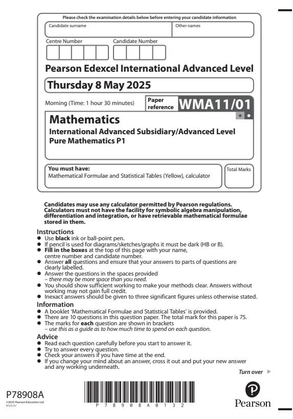 爱德思alevel数学真题下载:P1-P4真题解析,考前必刷! 第2张 爱德思alevel数学真题下载:P1-P4真题解析,考前必刷! 第2张