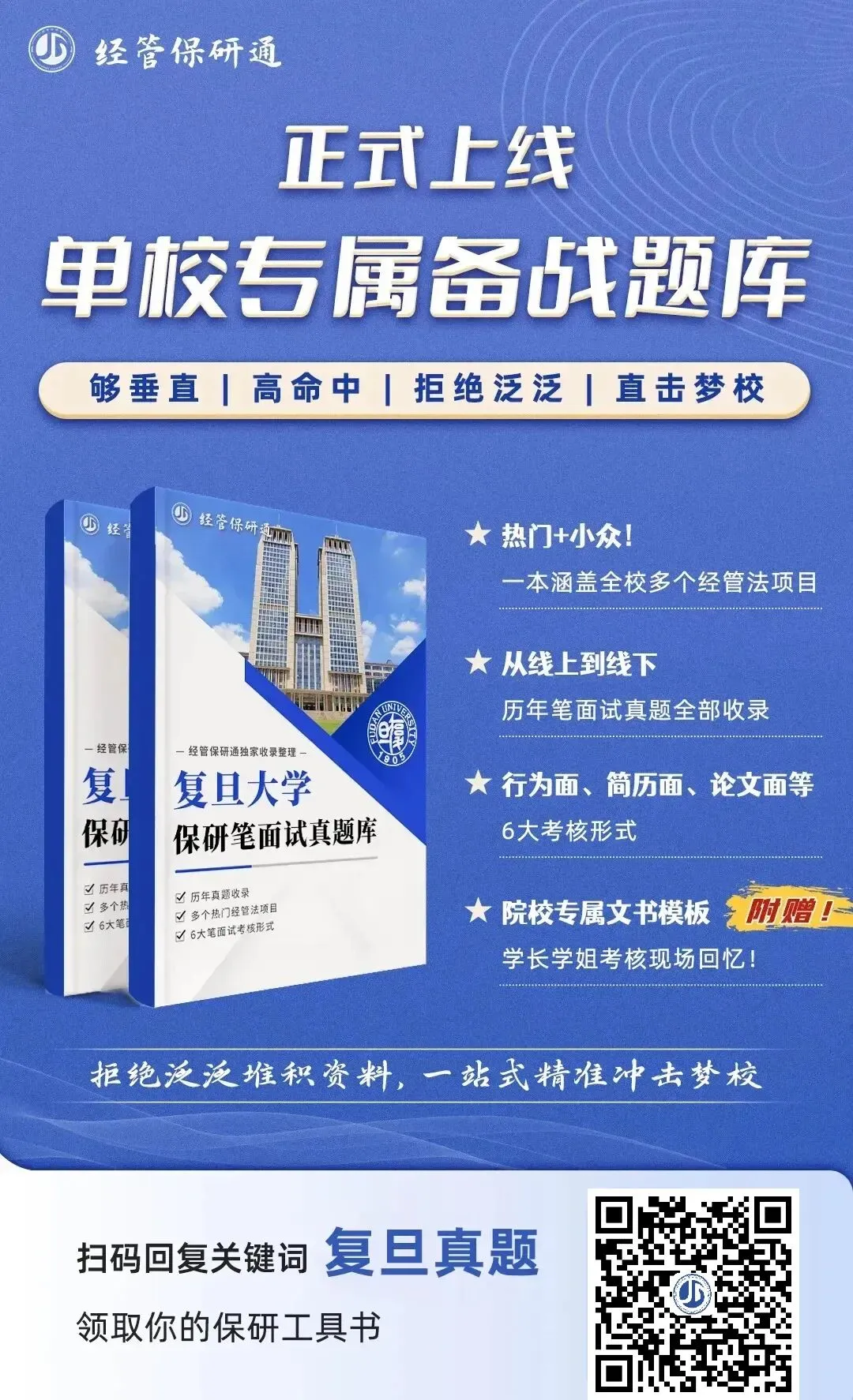 732道复旦大学经管法保研真题!涵盖经院、管院、国金等8个学院!历年收录! 第2张