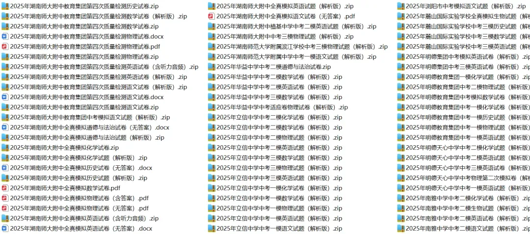 最新出炉!2026届长郡集团初三一模试卷和答案 第5张
