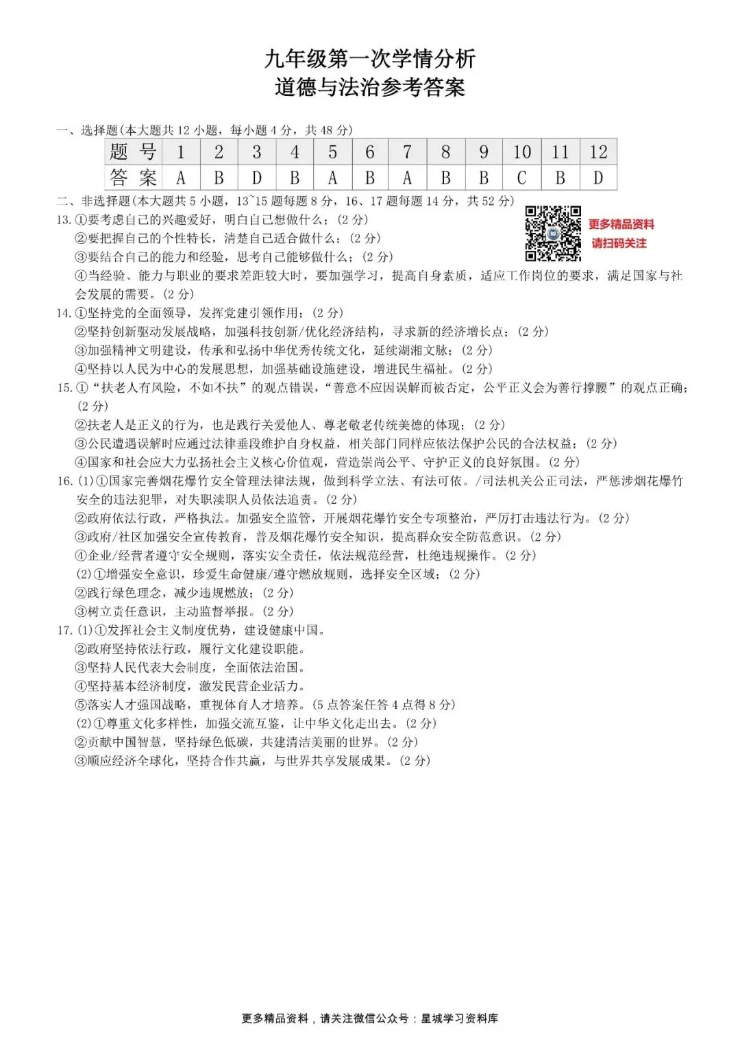 最新出炉!2026届长郡集团初三一模试卷和答案 第29张