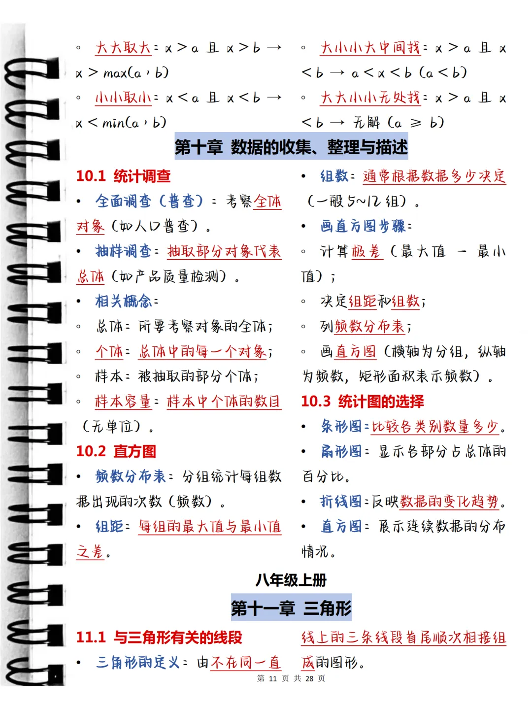 中考必背【初中数学析提分秘籍:精选知识梳理】,可打印 快收藏 第11张