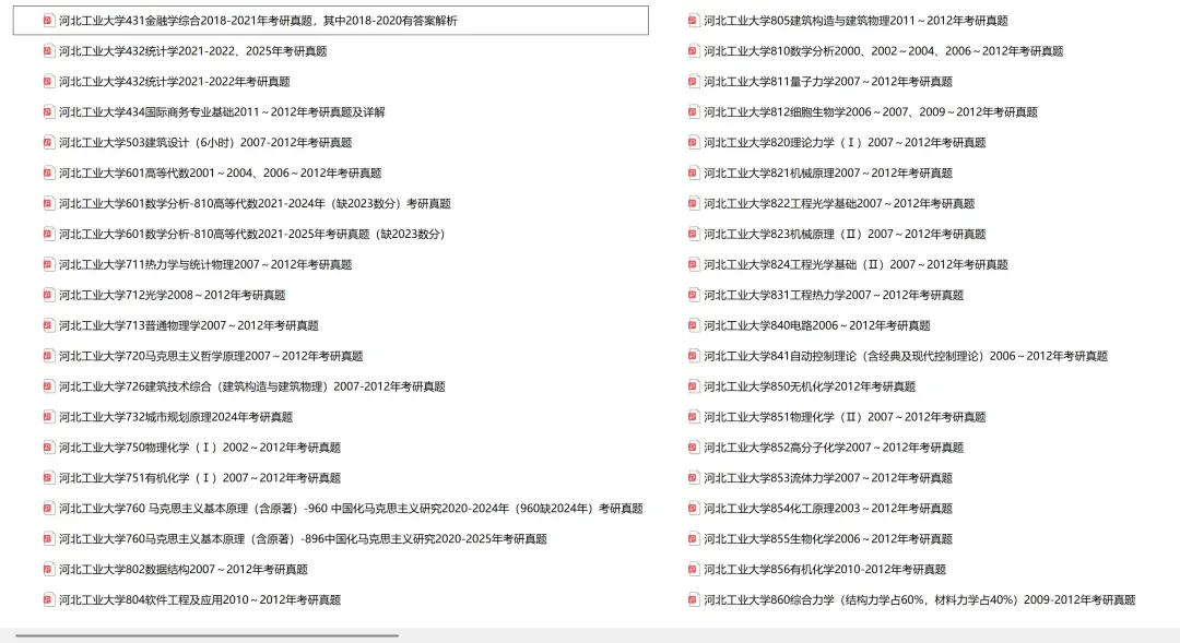 河北工业大学考研专业课历年真题汇总(含2026真题) 第2张