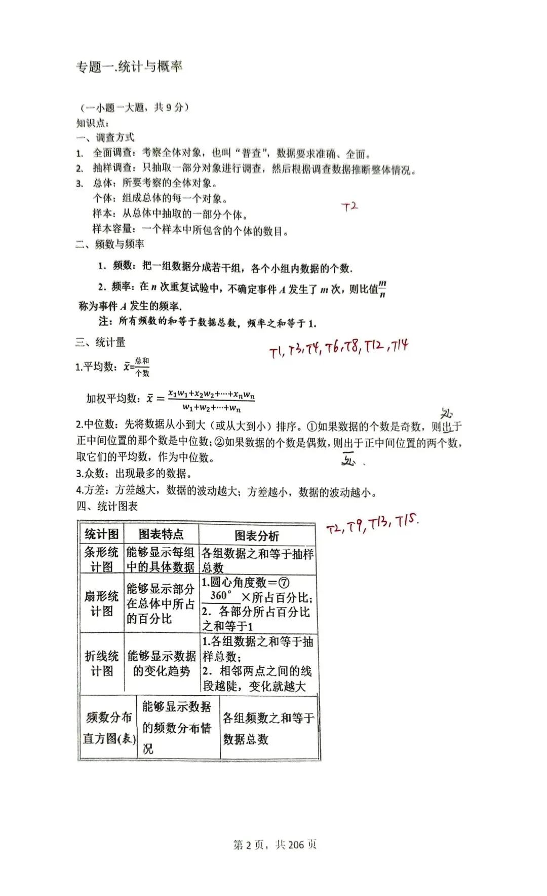 广州中考备考资料之专题一:统计与概率 第1张